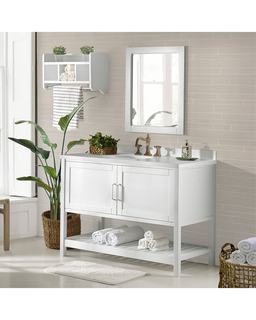 Alaterre Furniture Bennet 2pc Wooden Bathroom Vanity Set