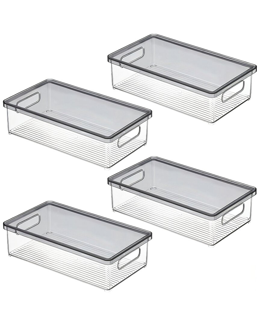 M DESIGN M DESIGN SET OF 8 ORGANIZER STORAGE BINS WITH LIDS 