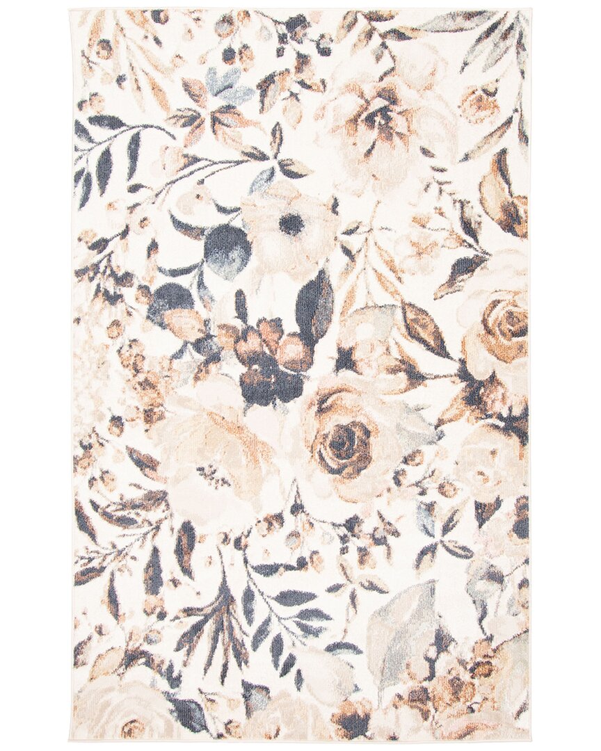 Ecarpet Rosette Contemporary/modern Area Rug In Multi