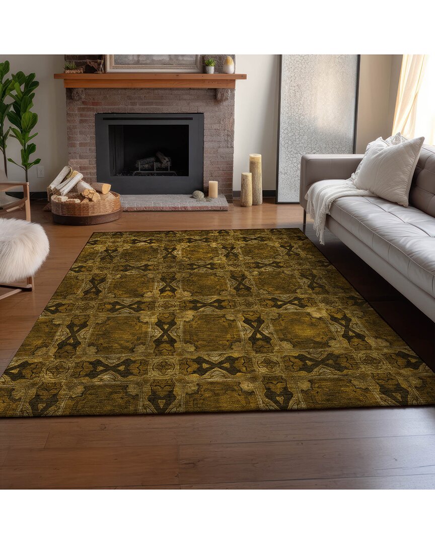 Addison Rugs Premium Washable Area Rug In Brown