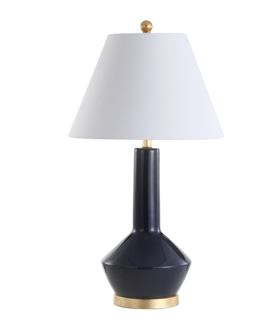 Jonathan Y Designs 29in Copenhagen Navy & Brass Table Lamp