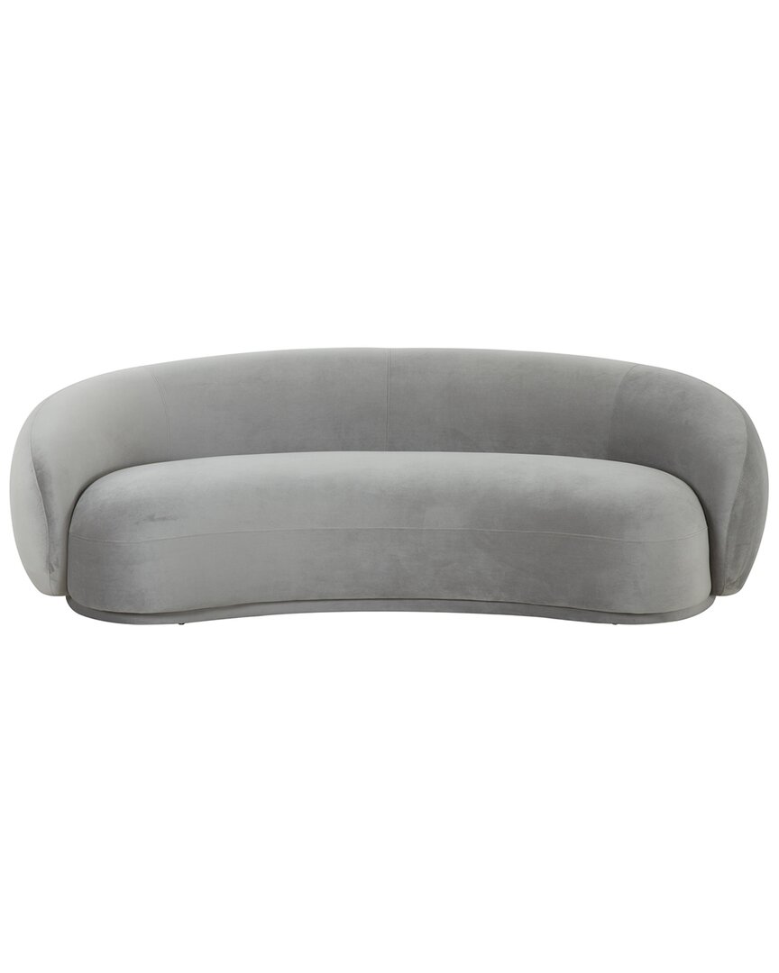 Tov Kendall Light Grey Velvet Sofa