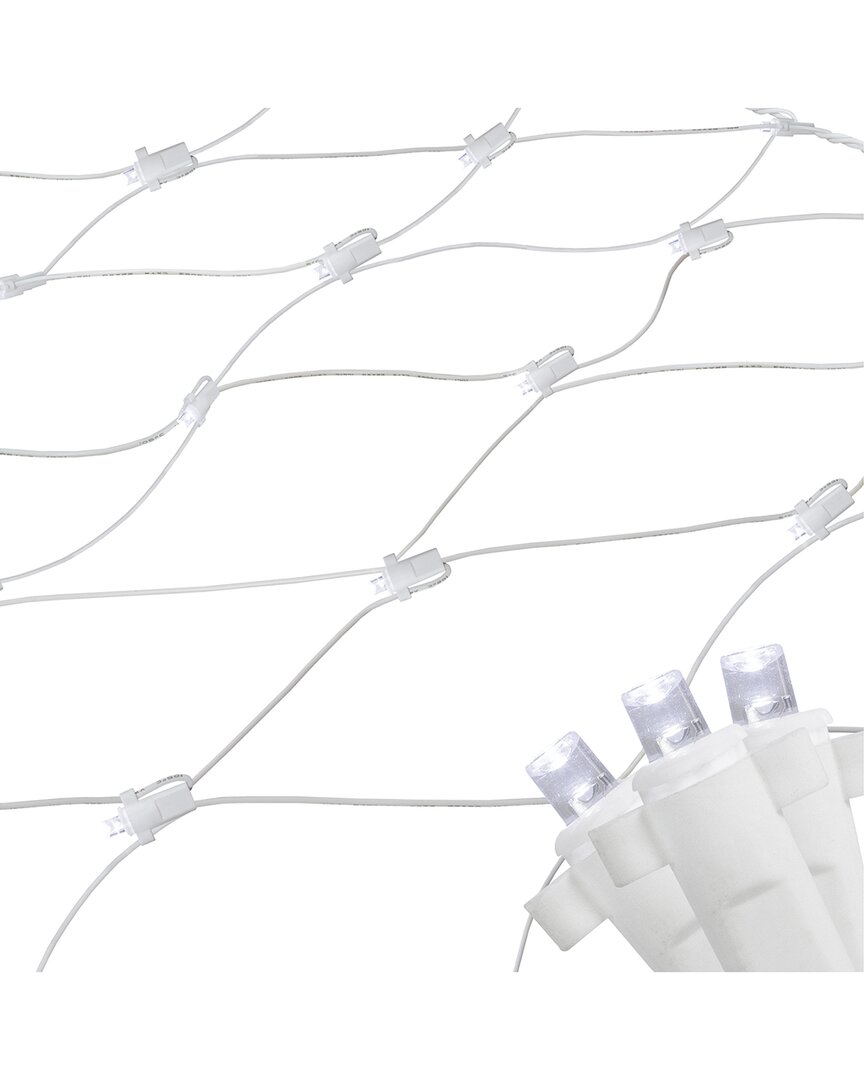 Northlight 4x6ft Pure White Led Wide Angle Net Style Christmas Lights In White