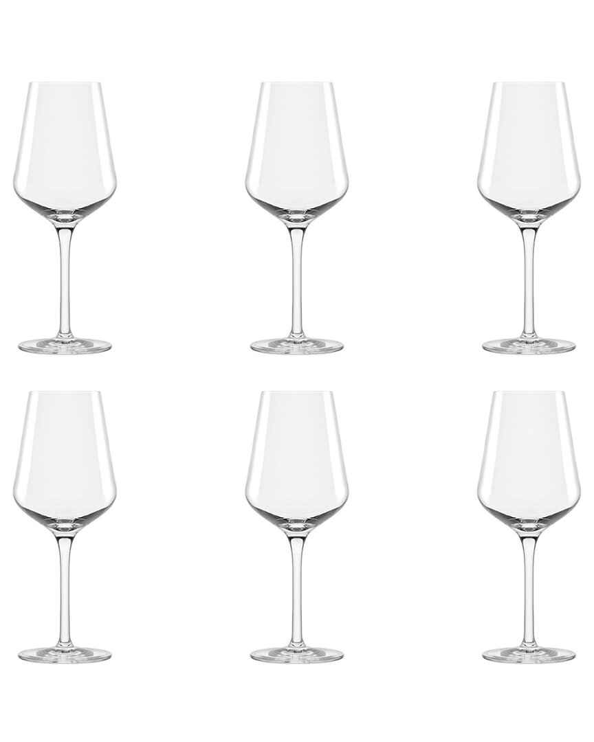 10 Strawberry Street Set Of 6 Breckenridge Glassware: White Wine Glass