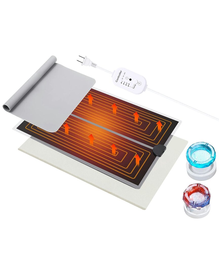 Fresh Fab Finds Resin Heating Mat With Smart Timer In White