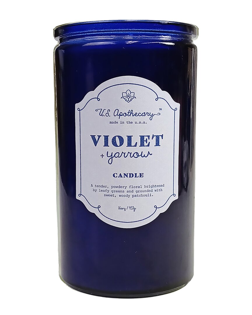 U.s. Apothecary Violet + Yarrow Natural Wax Candle