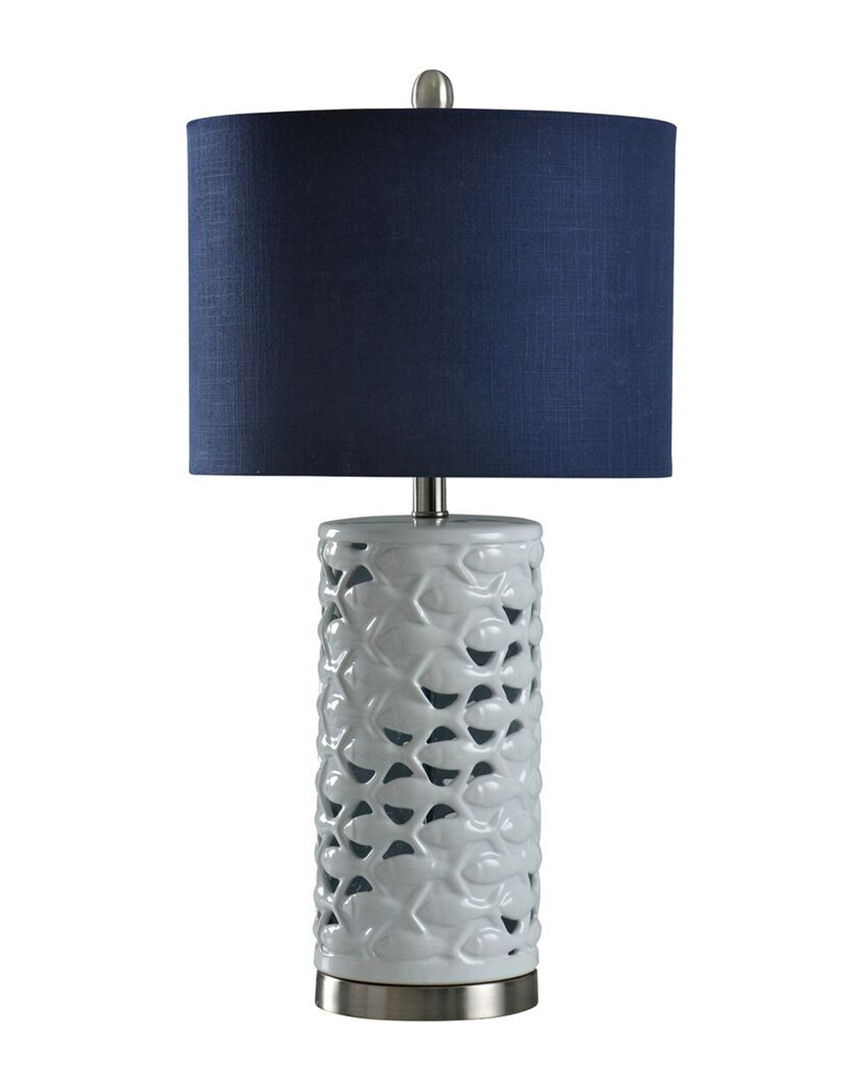 Shop Stylecraft 27in School Of Fish Cylindrical Table Lamp