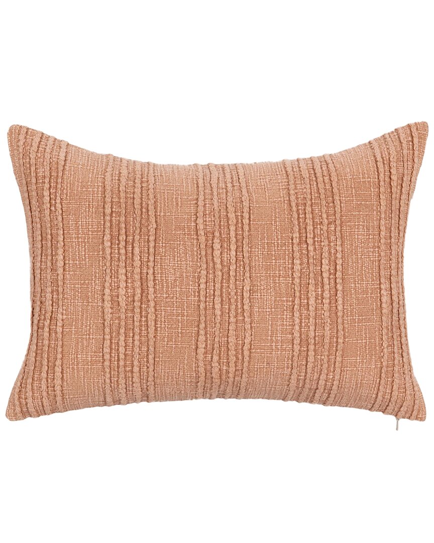 Classic Home Woven Stripe Gratitude Throw Pillow