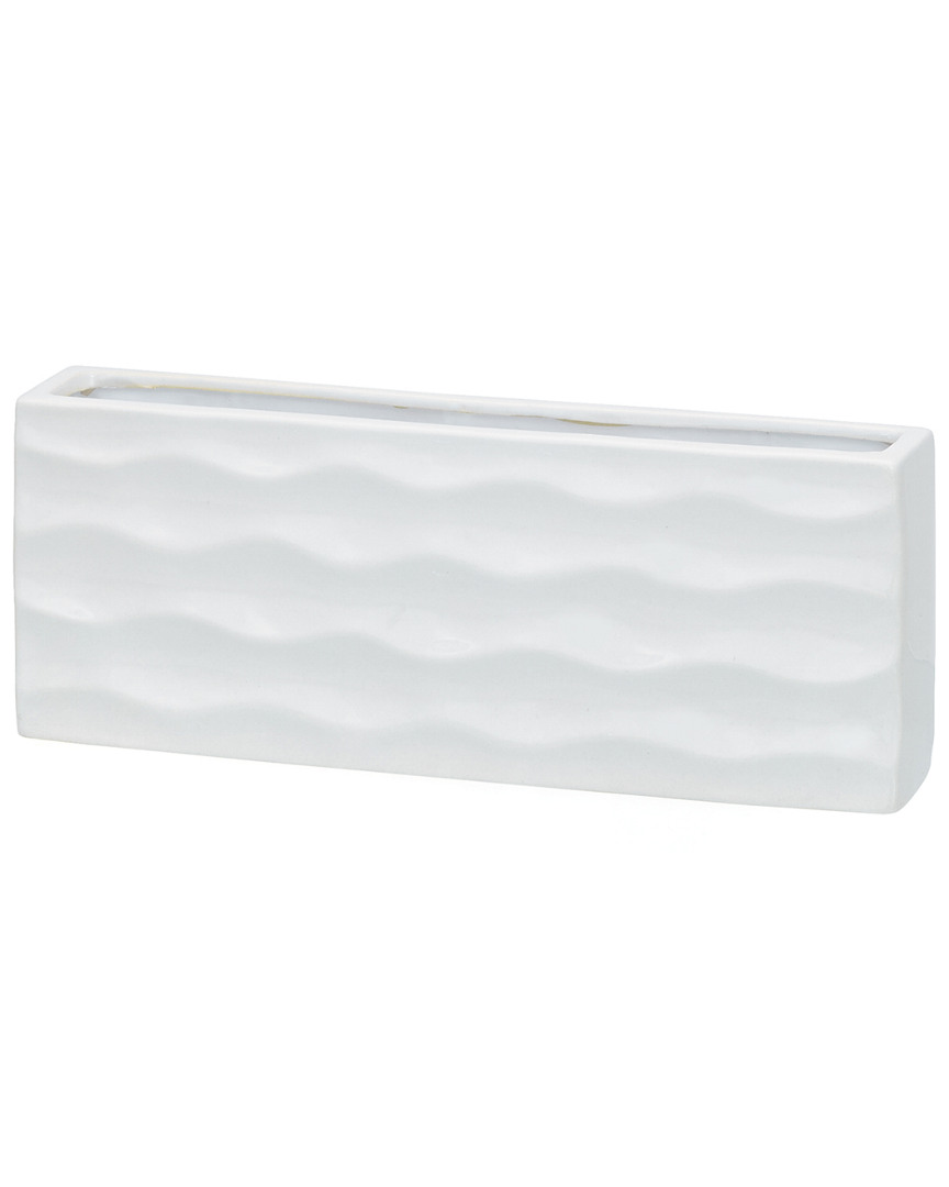 Torre And Tagus Ripple Ceramic Rectangular Vase