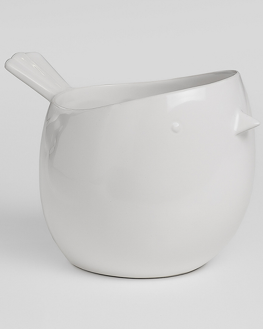 Torre And Tagus Finch Bird Ceramic Planter