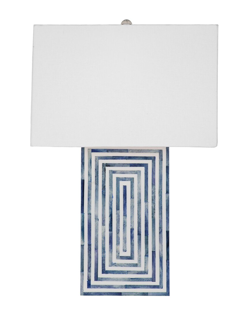 Bassett Mirror Moray Table Lamp In Blue