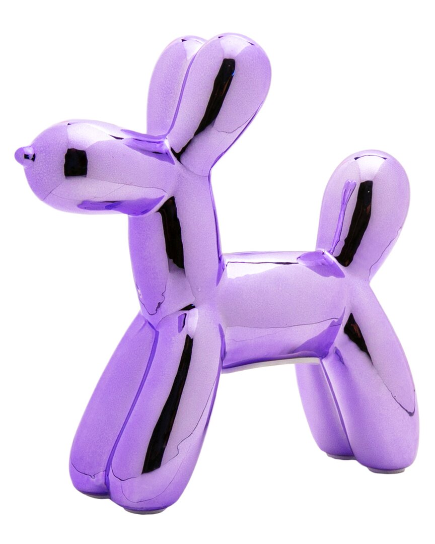 Interior Illusions Plus Lavender Mini Balloon Dog Bank