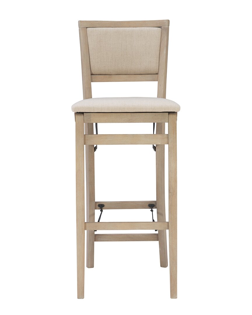 Linon Keira Pad Back Folding Bar Stool