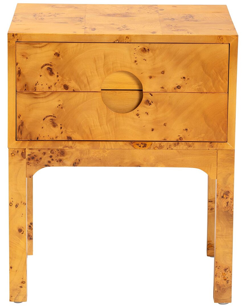 Baxton Studio Kayla Modern & Contemporary Wood 2-drawer Nightstand