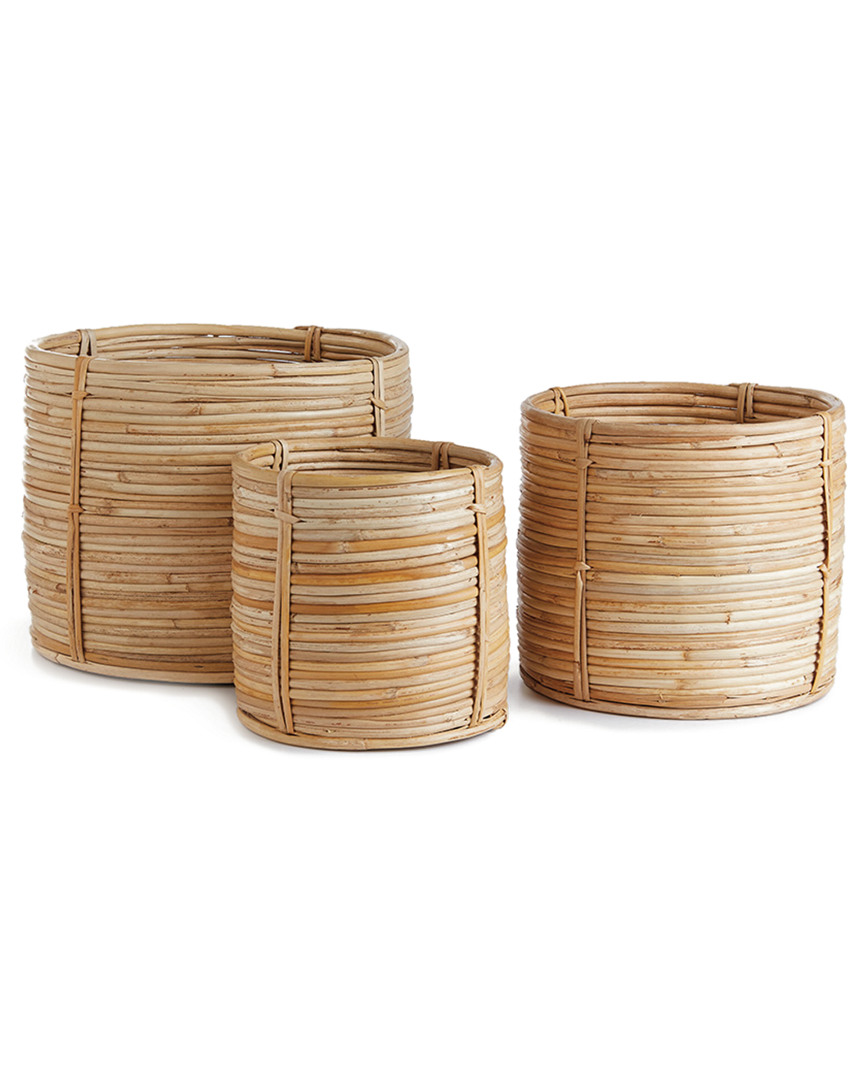 Napa Home & Garden Set Of 3 Cane Rattan Mini Baskets
