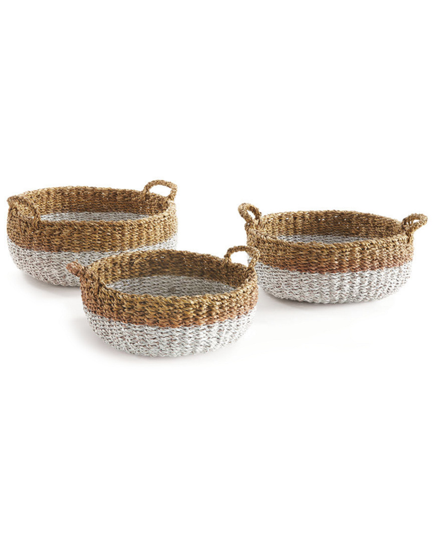 Napa Home & Garden Set Of 3 Shallow Baskets