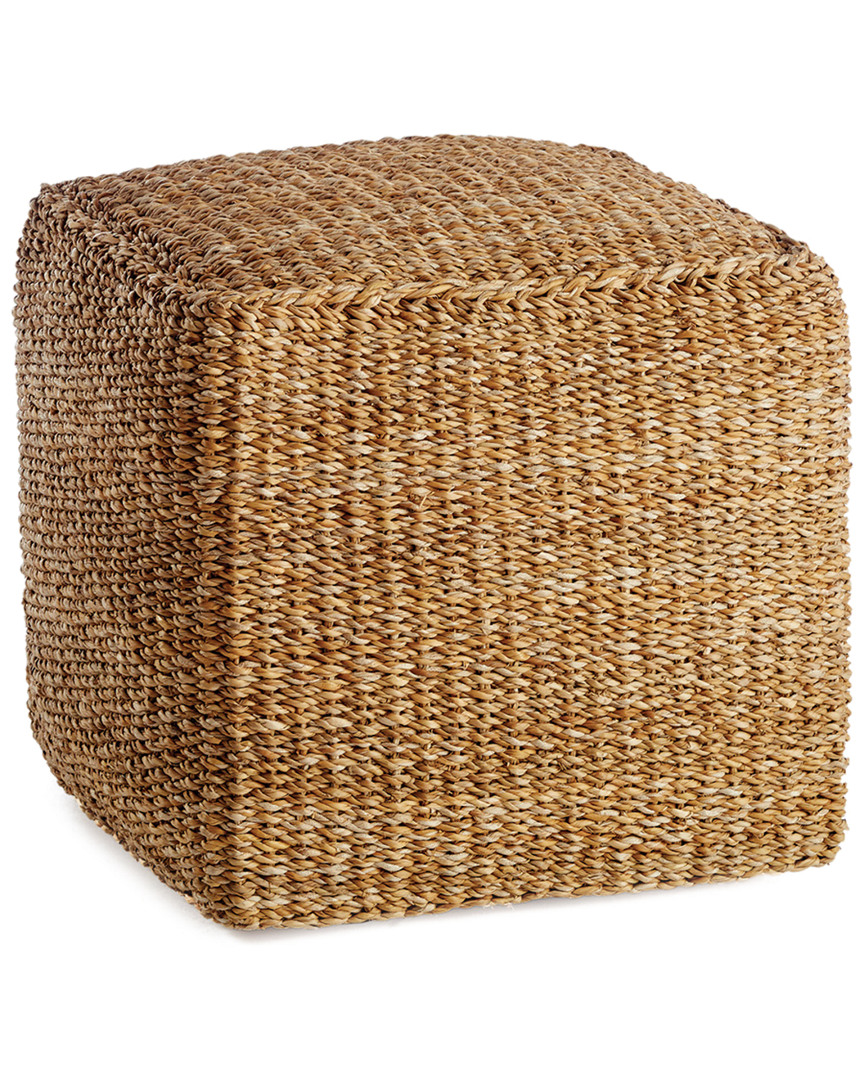 Napa Home & Garden Seagrass Square Pouf