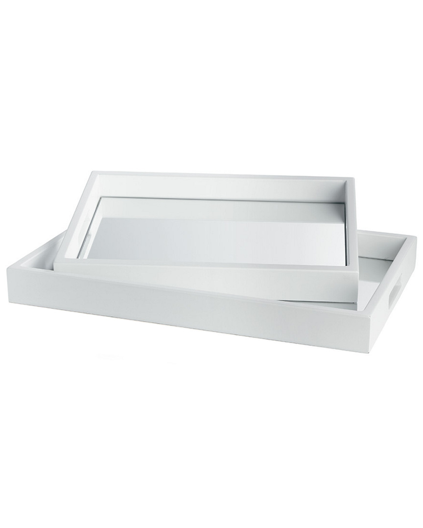 Napa Home & Garden Set Of 2 Malibu Mirrored Trays