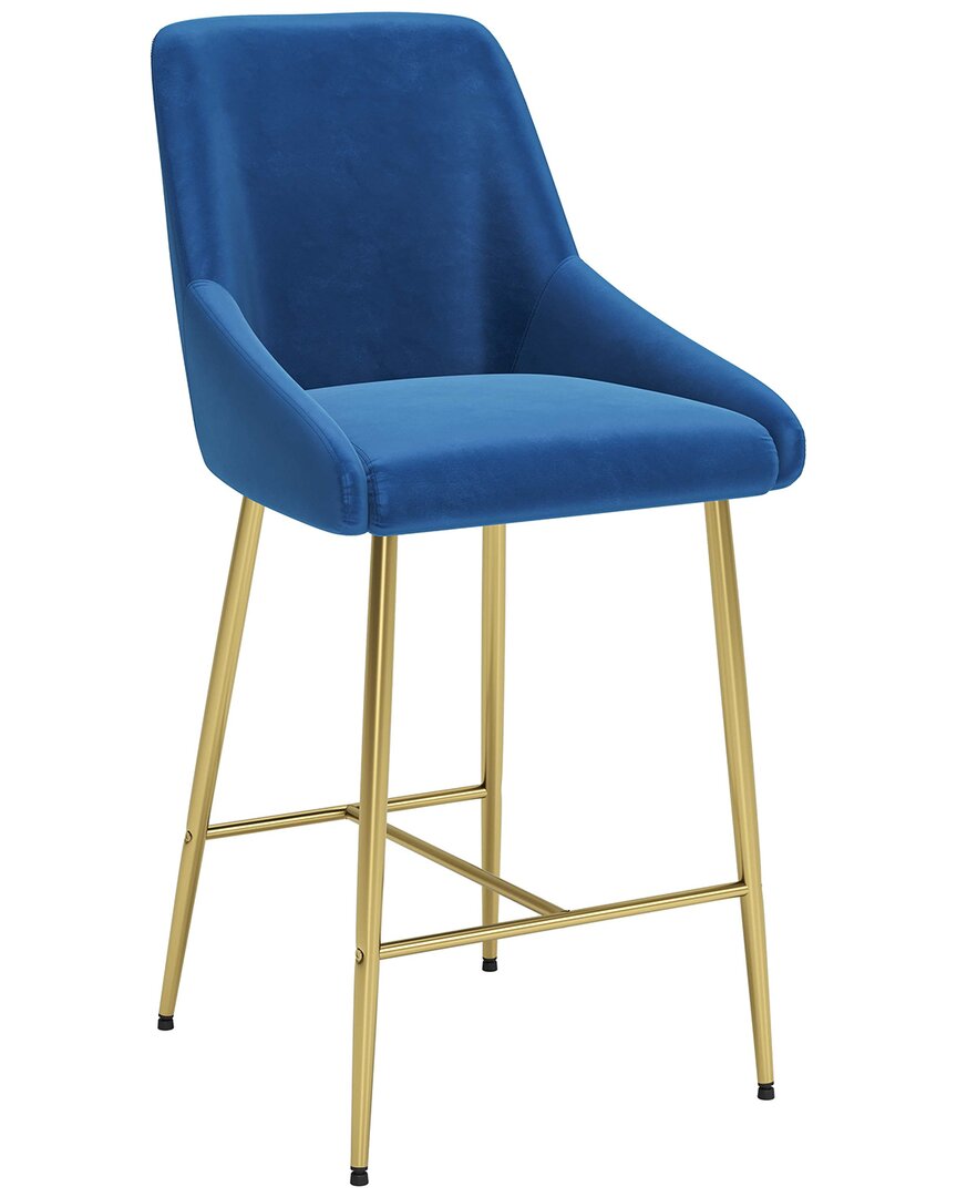 Zuo Madelaine Counter Chair In Navy