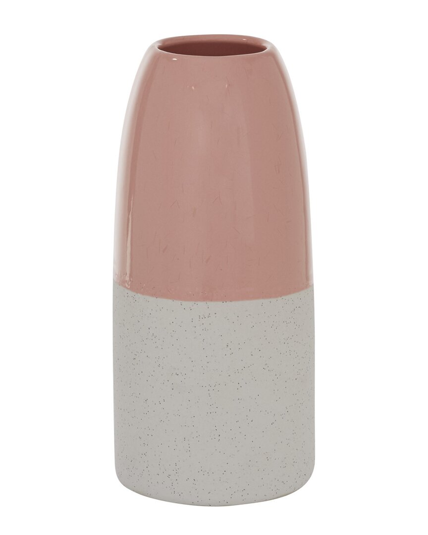 Peyton Lane Pink Ceramic Modern Vase