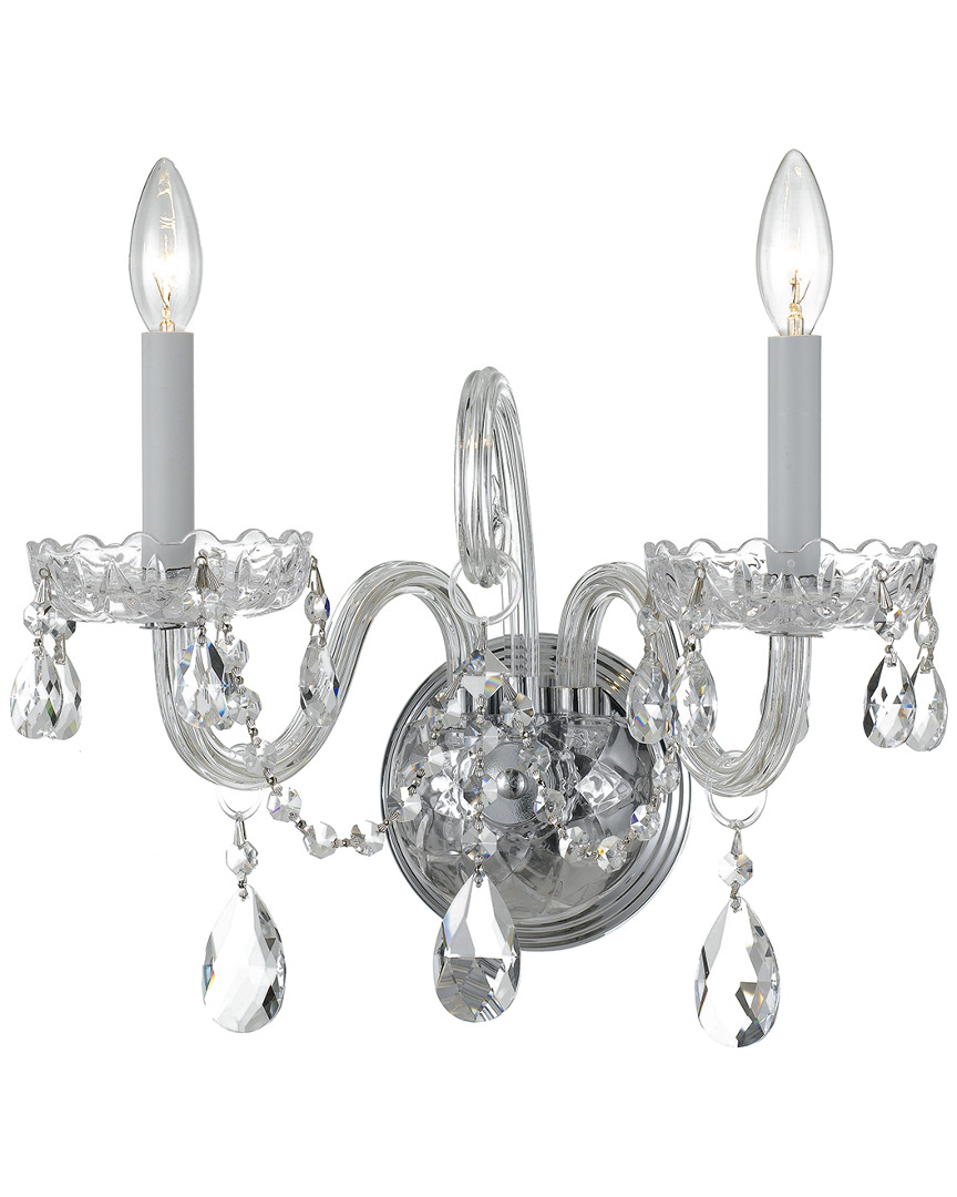 Crystorama 2-light Traditional Crystal Sconce
