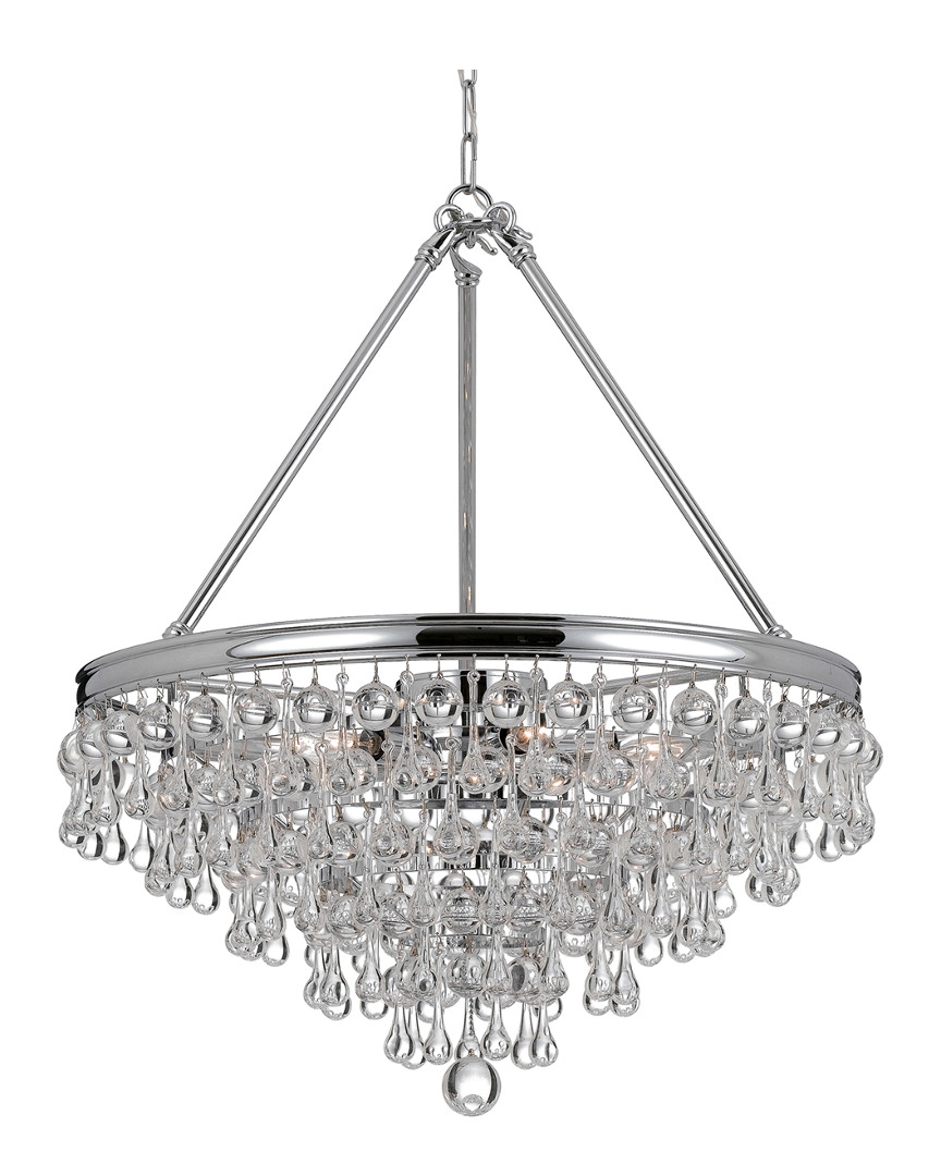 Crystorama Calypso 8-light Crystal Teardrop Chandelier