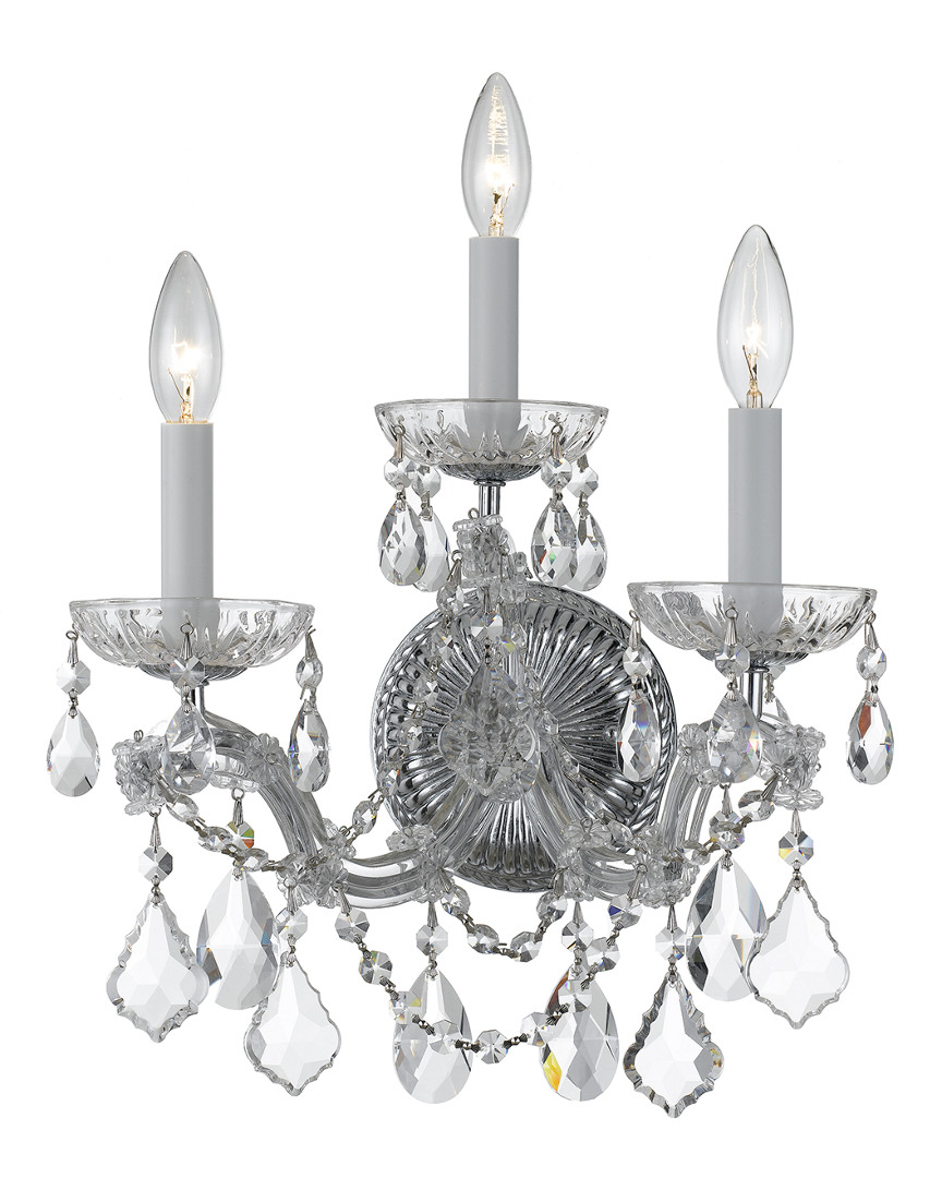 Crystorama 3-light Maria Theresa Sconce