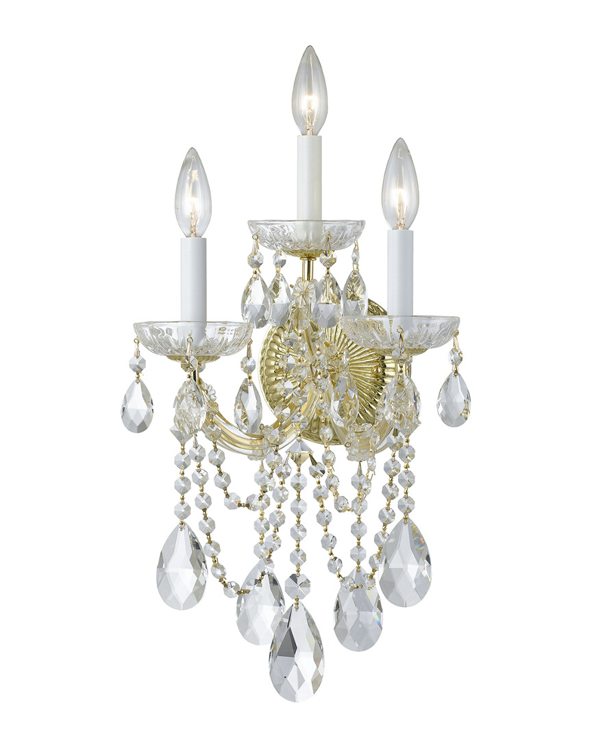 Crystorama 3-light Maria Theresa Sconce