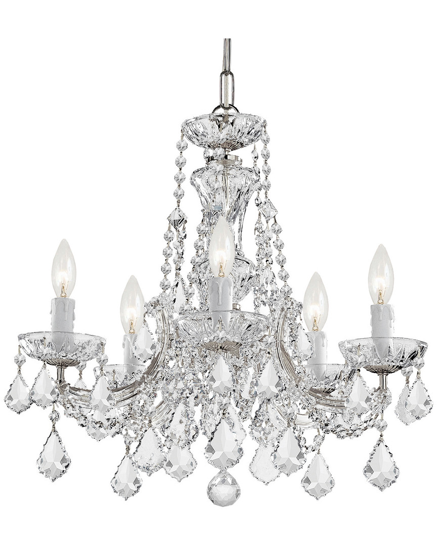 Crystorama 5-light Maria Theresa Mini Chandelier In Metallic