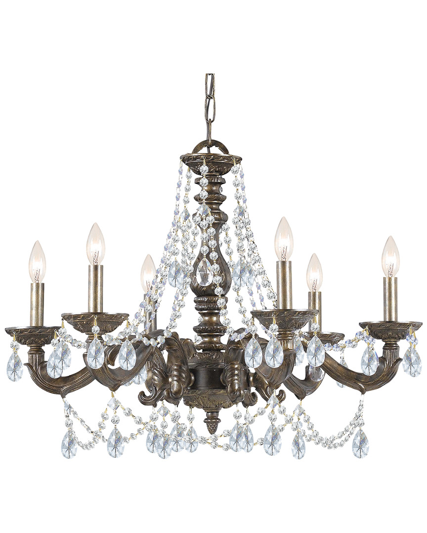 Crystorama 6-light Paris Market Chandelier Swarovski Strass Crystal