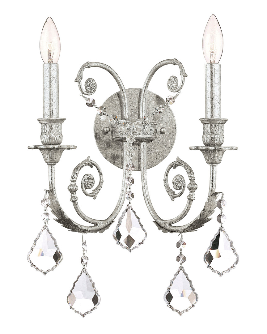 Crystorama 2-light Regis Sconce Swarovski Strass Crystal