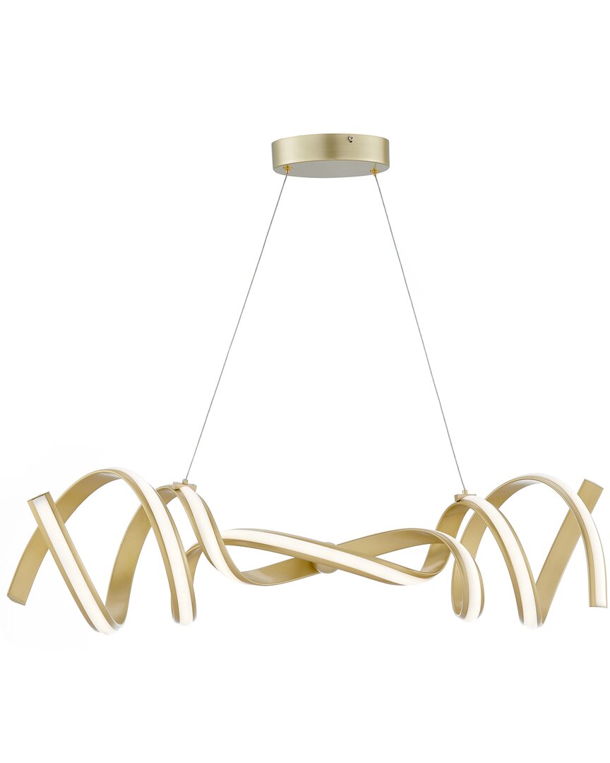 Finesse Decor Munich Led Horizontal Chandelier In Gold