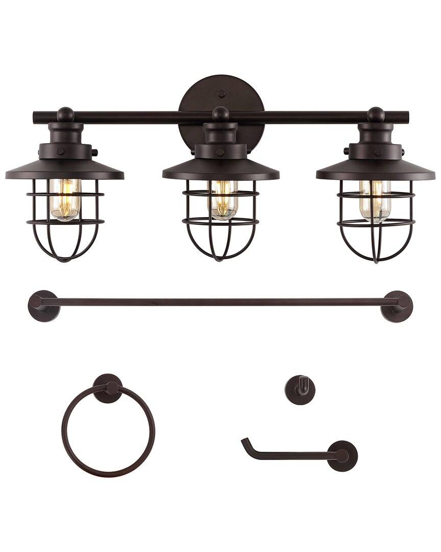 Jonathan Y Ellis Vanity Light Set In Brown