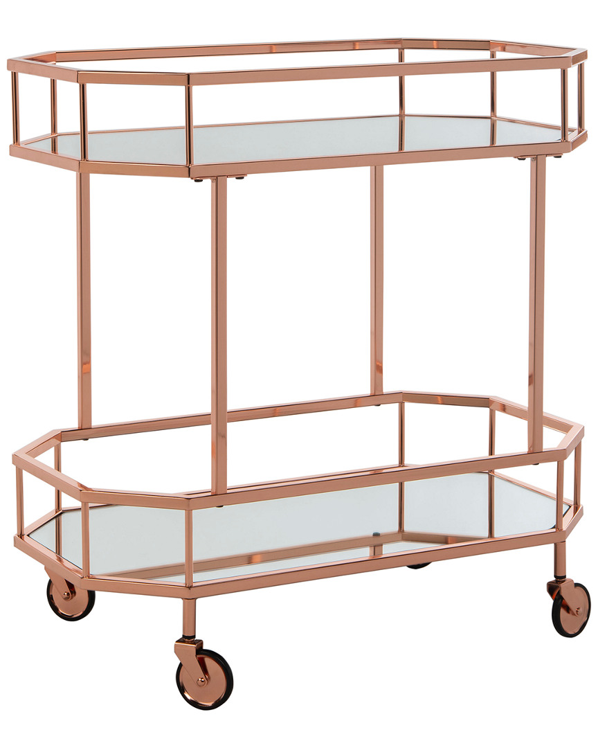 Shop Safavieh Silva 2-tier Octagon Bar Cart