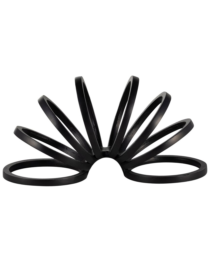 Sagebrook Home 11in Slinky Ring Accent In Black