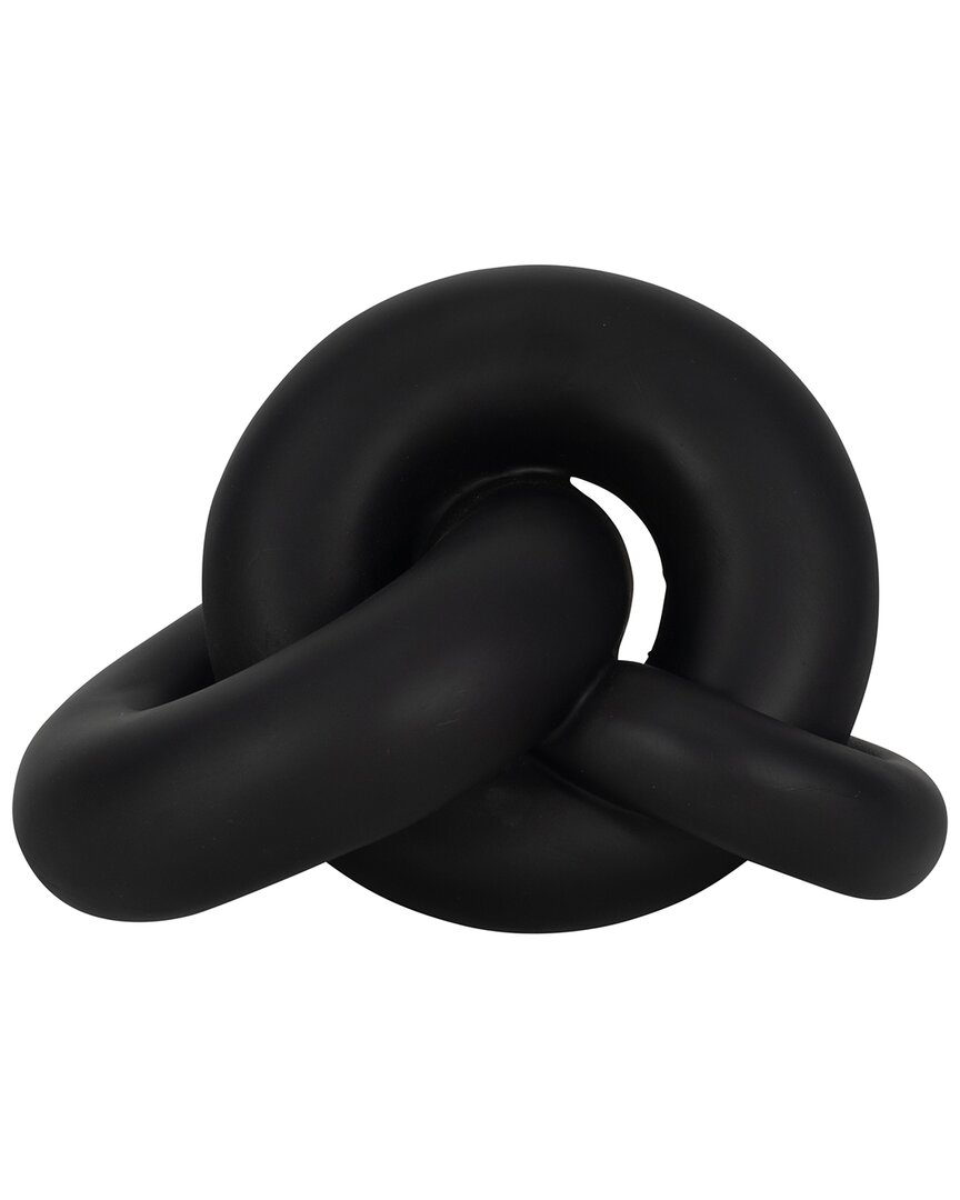 Sagebrook Home 9in Knot Accent In Black