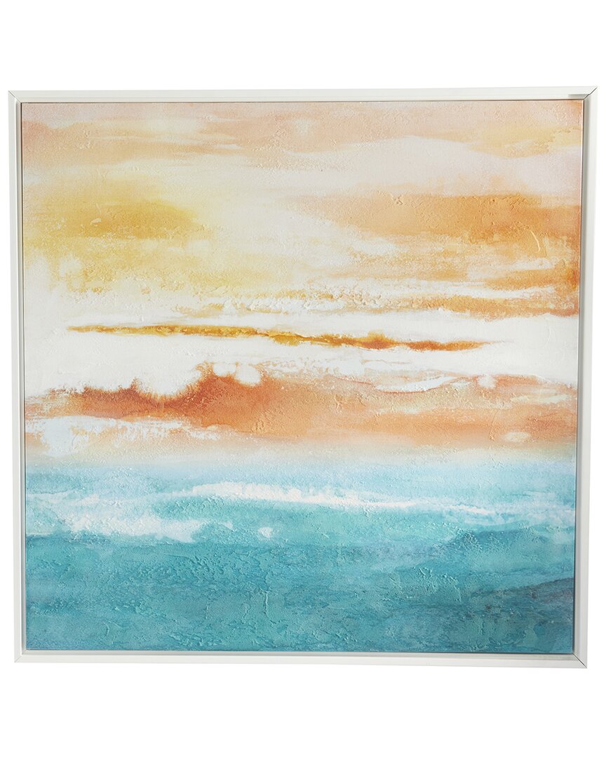 Peyton Lane Abstract Sunset Framed Wall Art In Multicolor
