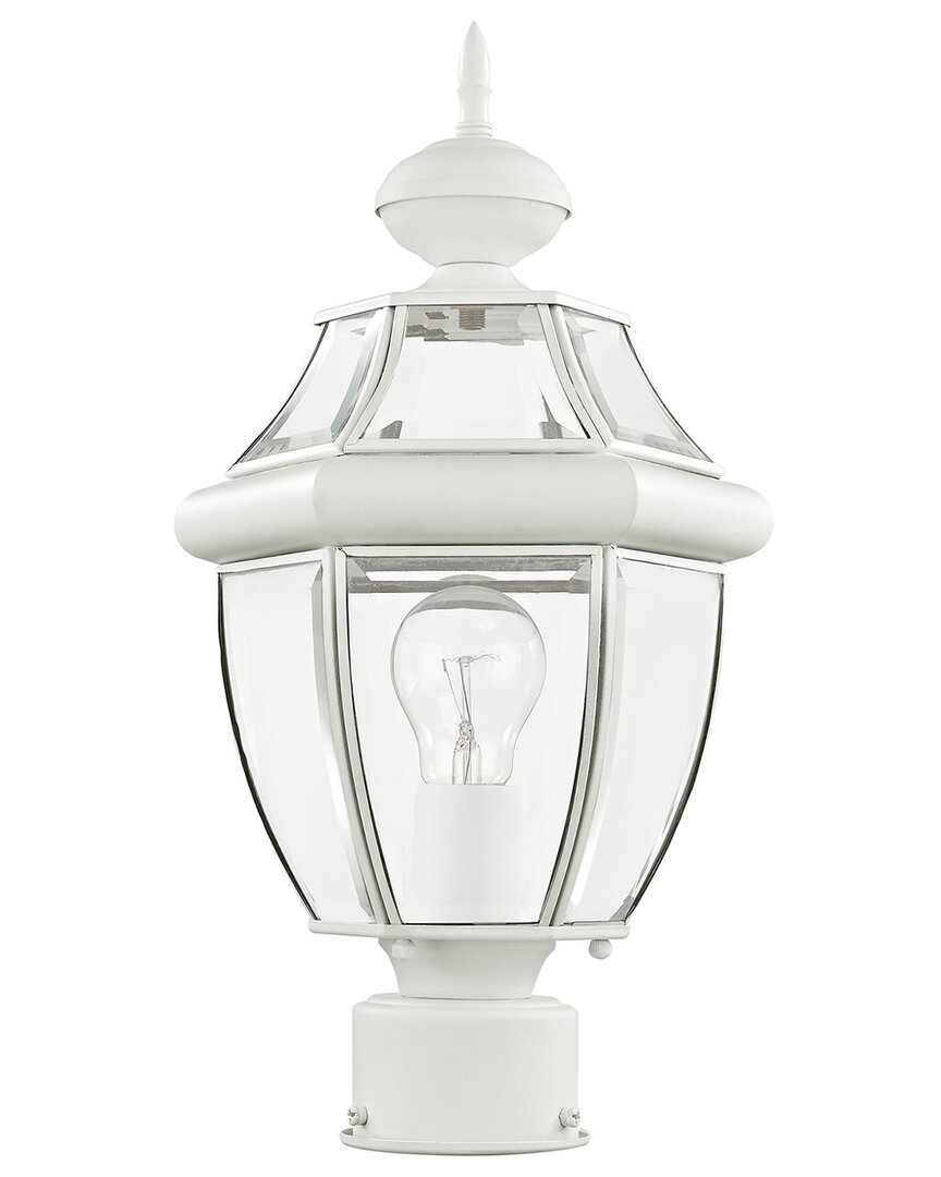 Livex Lighting Monterey 1-light White Outdoor Post Lantern In White