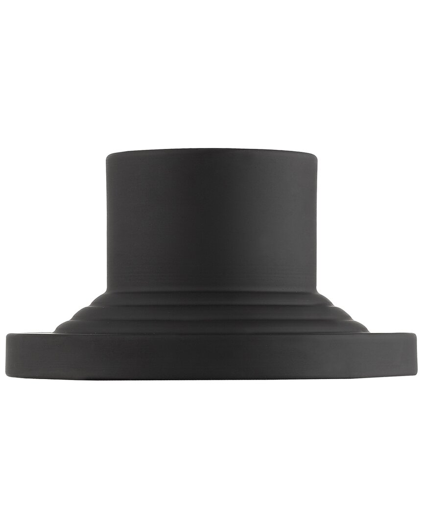 Livex Lighting Black Outdoor Pier Mount Adapter In Black