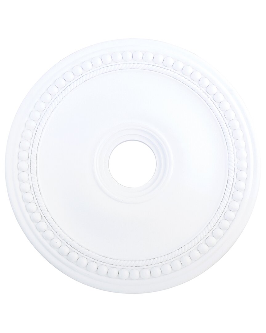 Livex Lighting Hand Applied White Ceiling Medallion