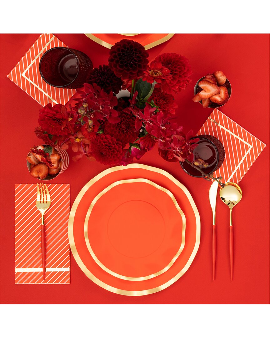Sophistiplate Essential Red 160pc Place Setting
