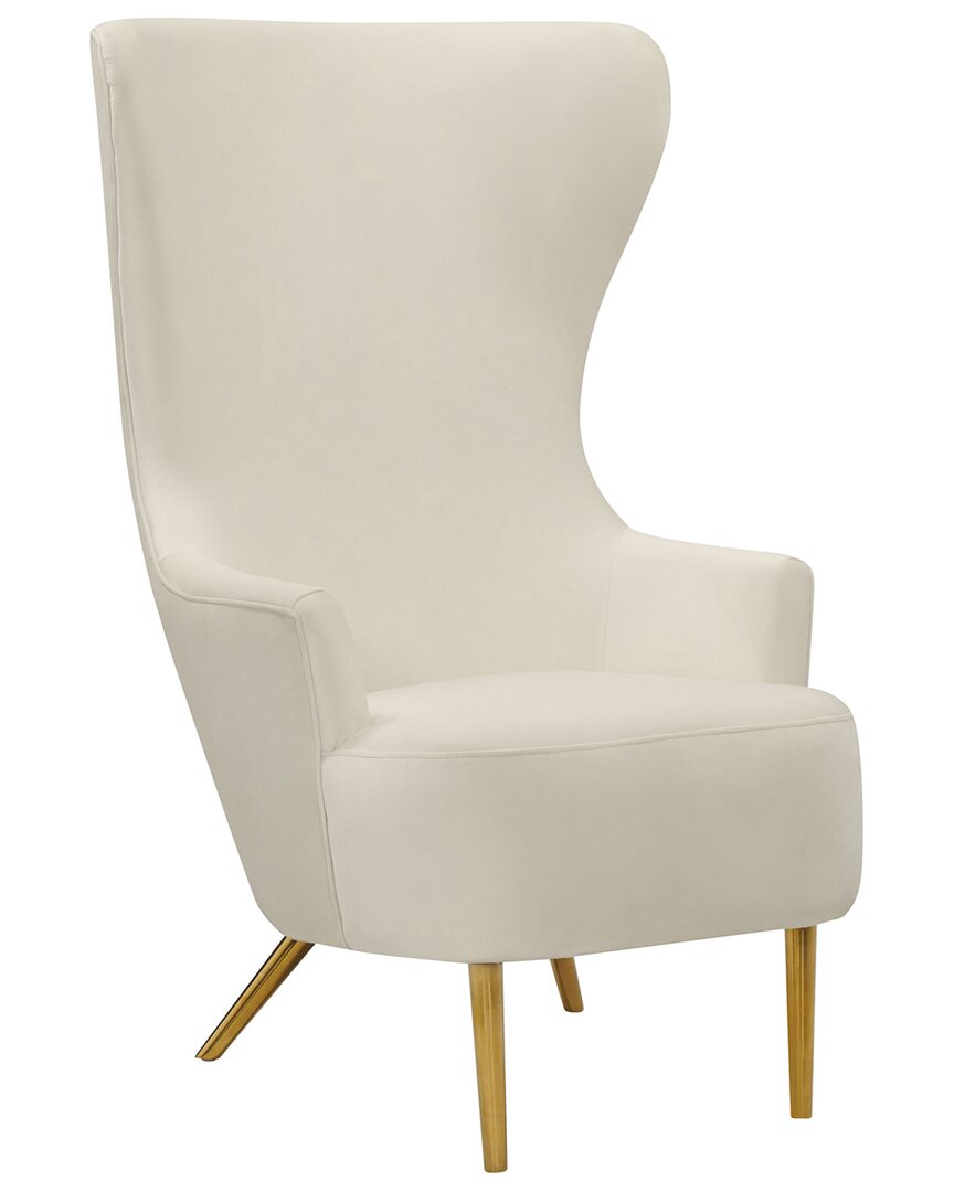 Tov Furniture Julia Wingback Chair In White