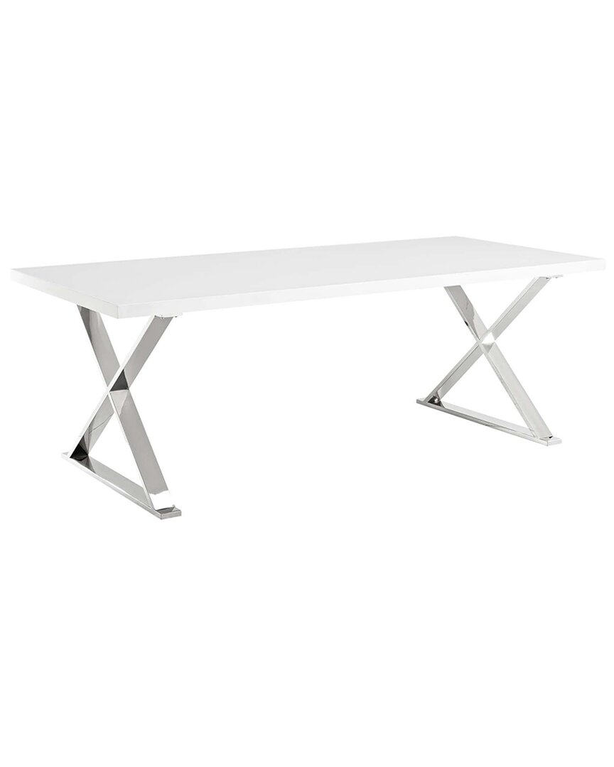 Modway Sector Dining Table In White