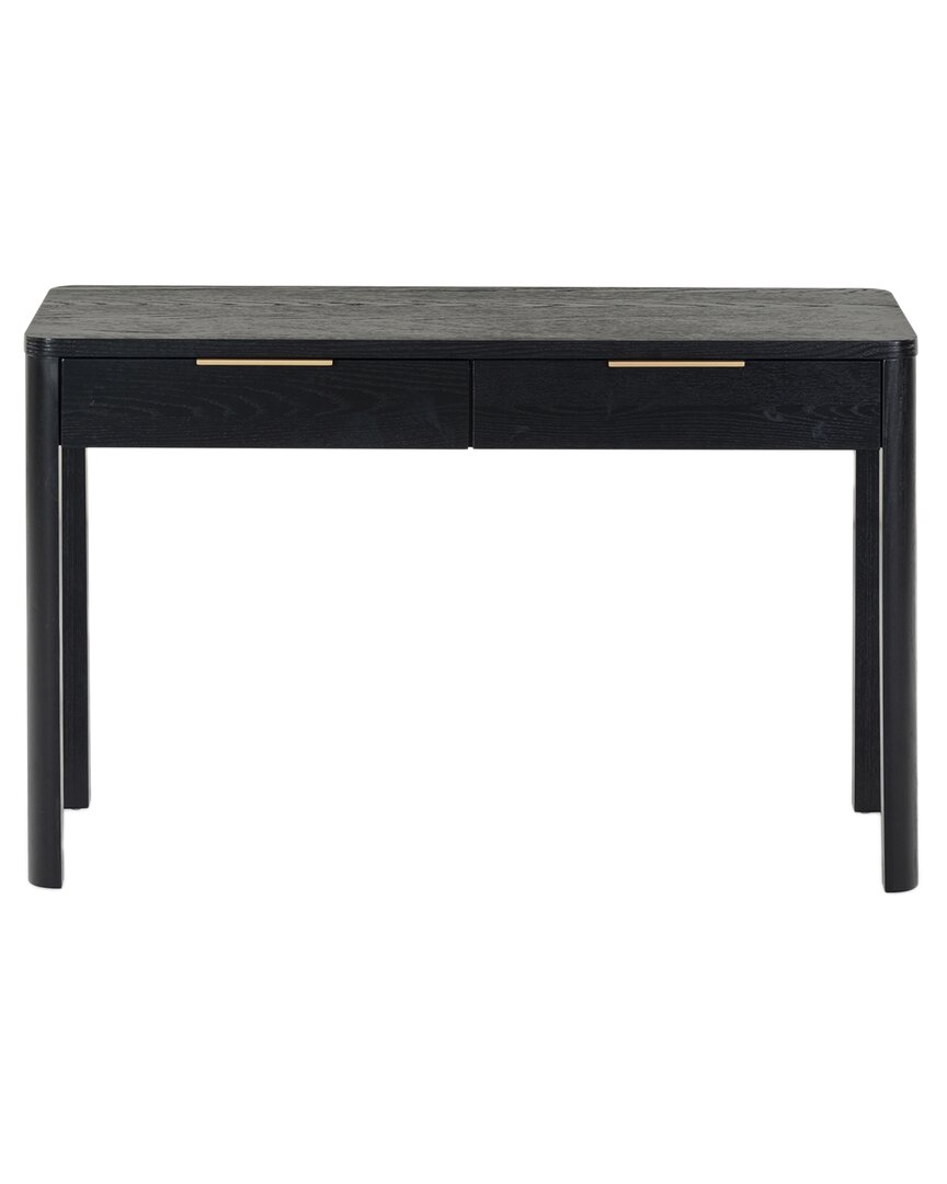 Safavieh Couture Gabrietta 2 Drawer Wood Desk In Black