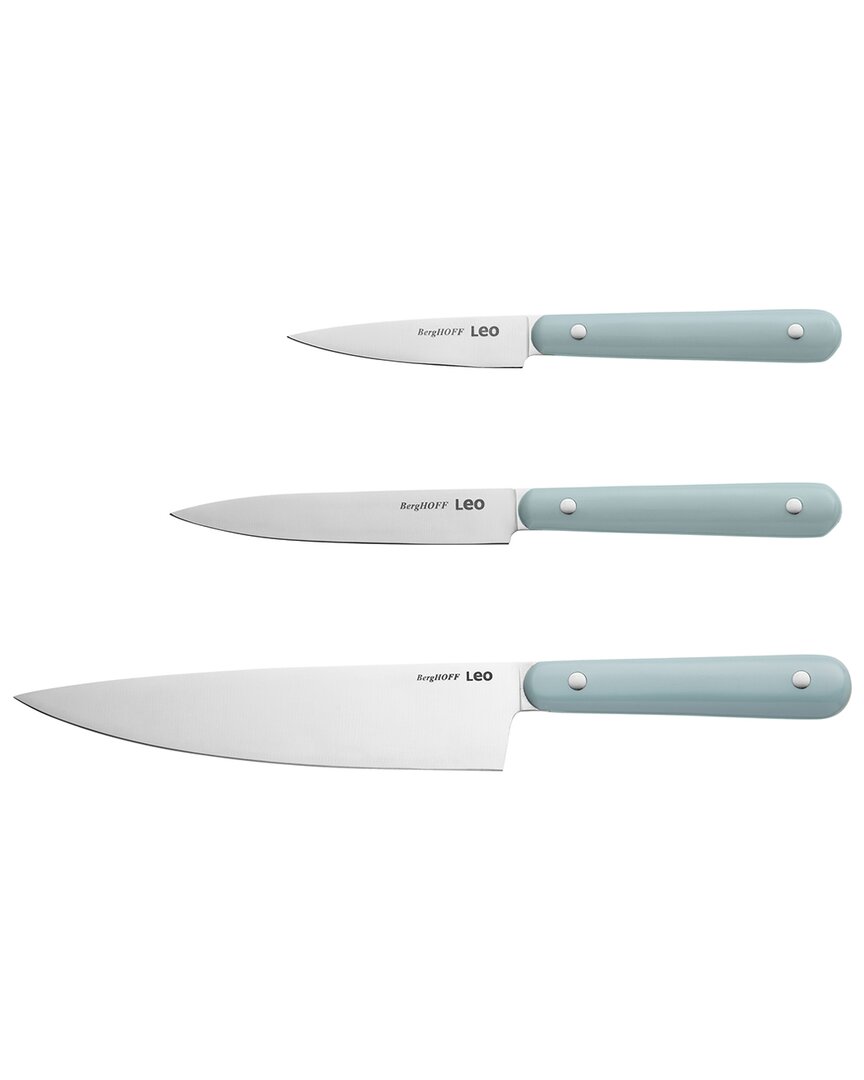 Berghoff Leo 3pc Slate Starter Knife Set In Grey