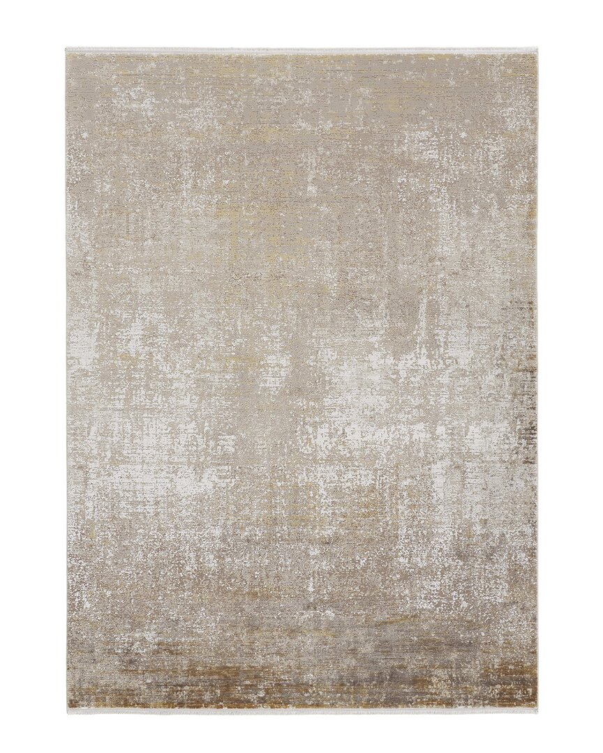 Shop Verlaine Lindstra Gradient Watercolor Rug In Taupe