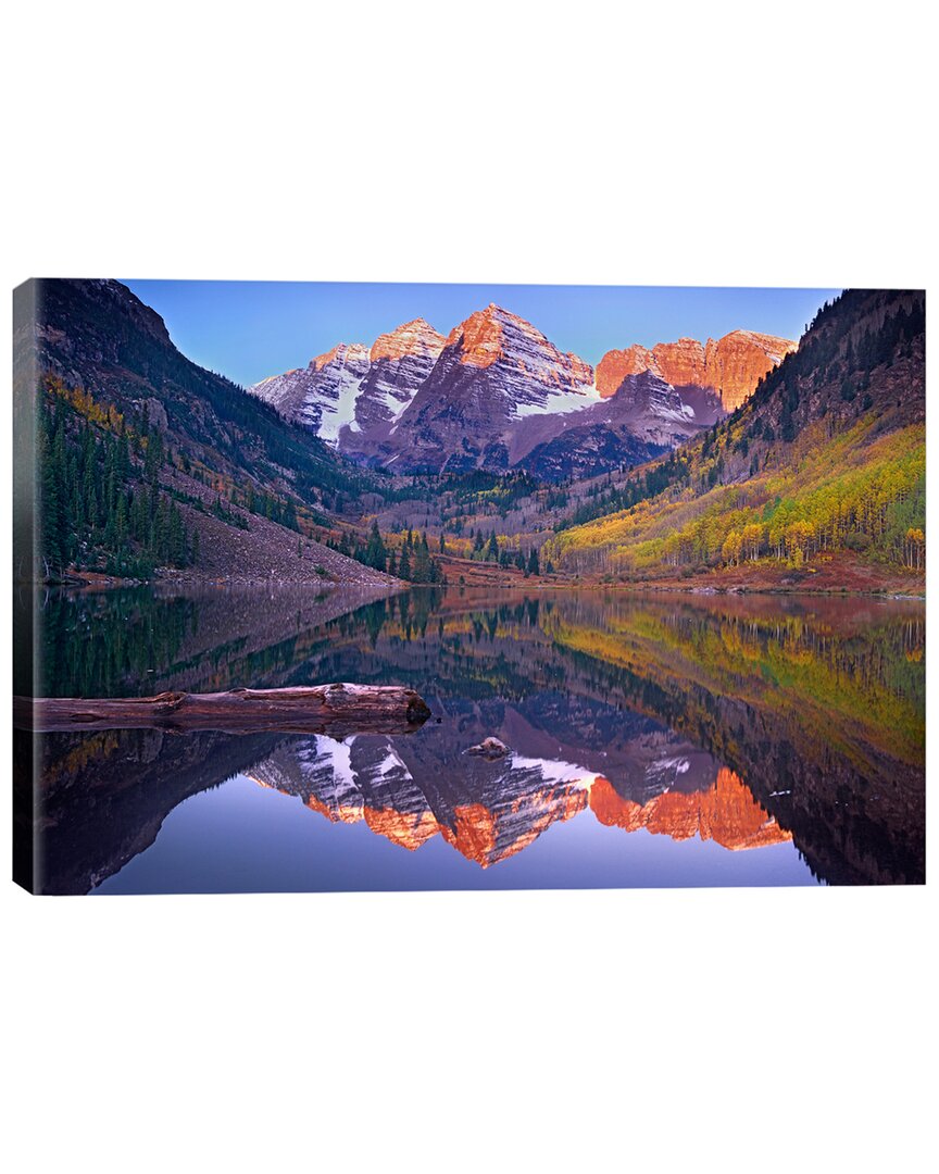 Icanvas Maroon Bells Reflected In Maroon Bells Lake, Snowmass Wilderness, White River National Fores