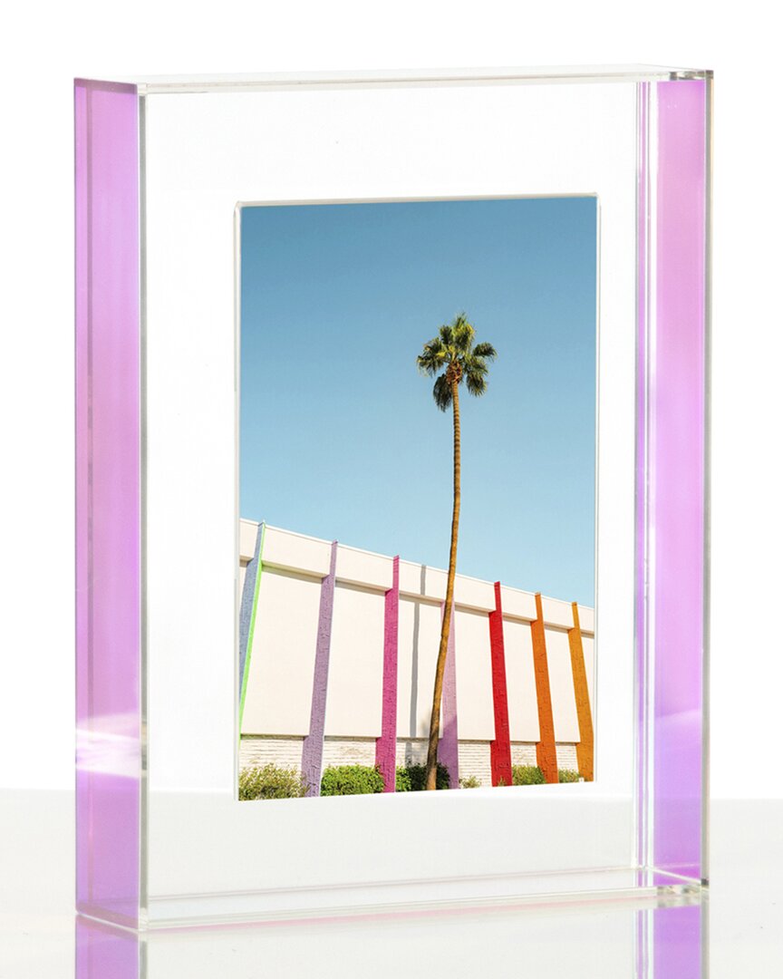 Wexel Art Acrylic Float Frame For Tabletop/wall With Magnetic Photo Holder In Multicolor
