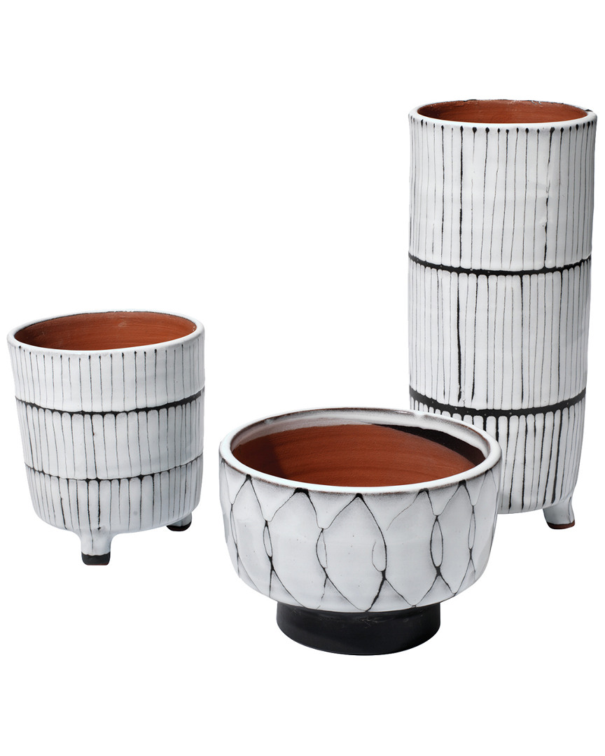 Jamie Young Striae Vessels Set Of 3