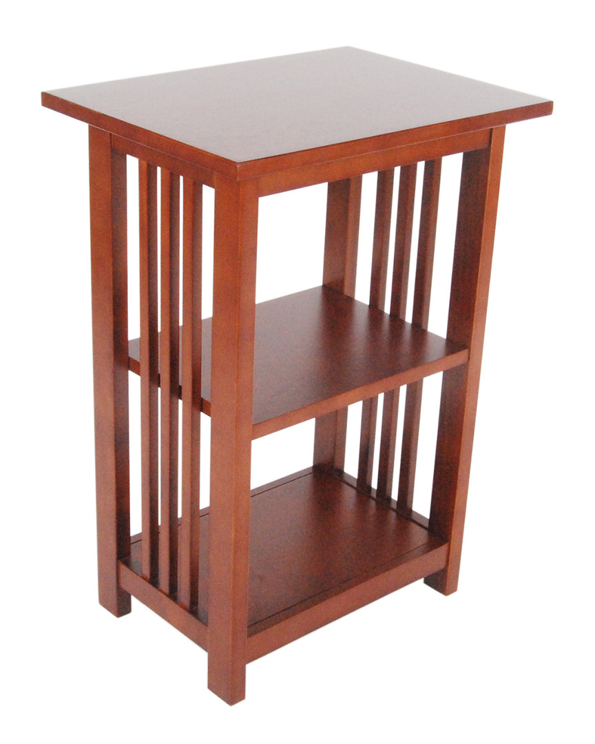 Alaterre Mission 2 Shelf End Table